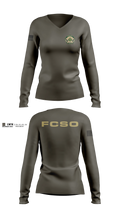Fannin County Sheriff's Office Women's Long Sleeve V-neck Shirt - 23