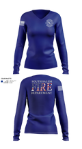 South Salem fire department Women's Long Sleeve V-neck Shirt - 21