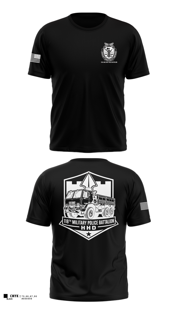 Old School Cotton Feel Shirt, 118th Military Police Battalion, National Guard, Teamtime, Team time, sublimation, custom sports apparel, team uniforms, spirit wear, spiritwear, sports uniforms, custom shirts, team store, custom team store, fundraiser sports, apparel fundraiser