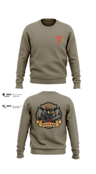 Crew Neck Sweatshirt, Tomball Wildland, , Teamtime, Team time, sublimation, custom sports apparel, team uniforms, spirit wear, spiritwear, sports uniforms, custom shirts, team store, custom team store, fundraiser sports, apparel fundraiser