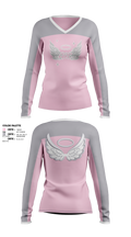 ACE Angel CHEER Elite 49253533 Women's Long Sleeve V-neck Shirt - 1