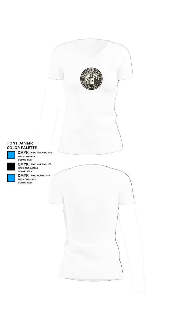 Womens Short Sleeve Vneck Shirt, Boulevard, , Teamtime, Team time, sublimation, custom sports apparel, team uniforms, spirit wear, spiritwear, sports uniforms, custom shirts, team store, custom team store, fundraiser sports, apparel fundraiser