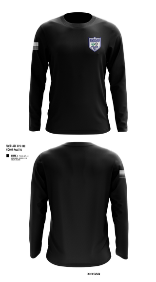 Long Sleeve Performance Shirt, Andover Township Police Department, , Teamtime, Team time, sublimation, custom sports apparel, team uniforms, spirit wear, spiritwear, sports uniforms, custom shirts, team store, custom team store, fundraiser sports, apparel fundraiser