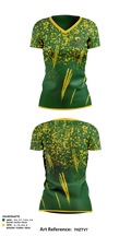 Lecanto High School Golf 27618736 Women's Short Sleeve V-neck Shirt - 1