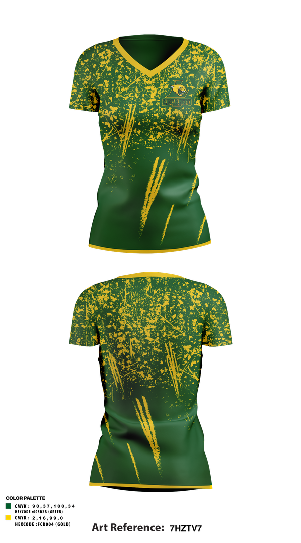 Womens Short Sleeve Vneck Shirt, Lecanto High School Golf, Golf, Teamtime, Team time, sublimation, custom sports apparel, team uniforms, spirit wear, spiritwear, sports uniforms, custom shirts, team store, custom team store, fundraiser sports, apparel fundraiser