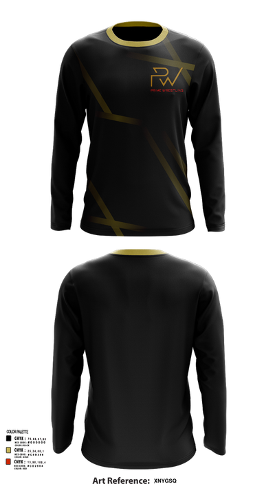 Prime Wrestling 25861032 Long Sleeve Performance Shirt 42