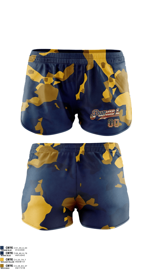 Womens Shorts, Pumas, Baseball, Teamtime, Team time, sublimation, custom sports apparel, team uniforms, spirit wear, spiritwear, sports uniforms, custom shirts, team store, custom team store, fundraiser sports, apparel fundraiser