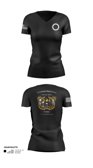 Womens Short Sleeve Vneck Shirt, I Corps HHBN, Army, Teamtime, Team time, sublimation, custom sports apparel, team uniforms, spirit wear, spiritwear, sports uniforms, custom shirts, team store, custom team store, fundraiser sports, apparel fundraiser