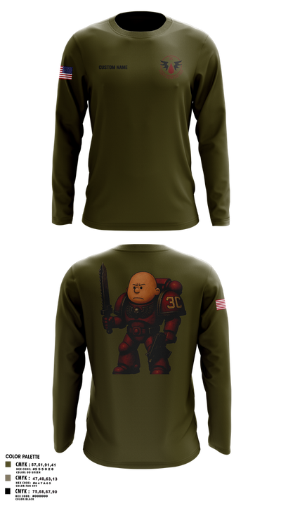 3rd Platoon, CCo, 1-508th PIR Long Sleeve Performance Shirt 26