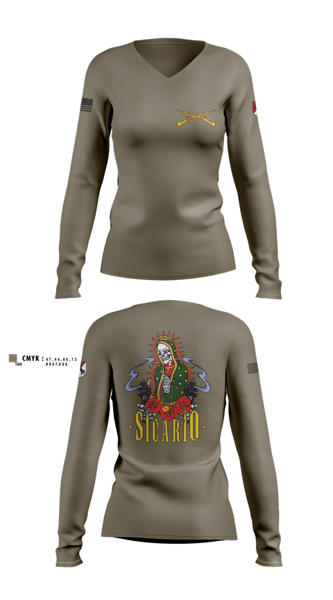 Womens Long Sleeve Vneck Shirt, Eagle horse, , Teamtime, Team time, sublimation, custom sports apparel, team uniforms, spirit wear, spiritwear, sports uniforms, custom shirts, team store, custom team store, fundraiser sports, apparel fundraiser