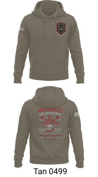 Hoodie, Maysville Fire Department, Fire Department, Teamtime, Team time, sublimation, custom sports apparel, team uniforms, spirit wear, spiritwear, sports uniforms, custom shirts, team store, custom team store, fundraiser sports, apparel fundraiser