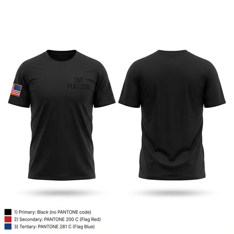 Old School Cotton Feel Shirt, 1st Platoon, Police, Teamtime, Team time, sublimation, custom sports apparel, team uniforms, spirit wear, spiritwear, sports uniforms, custom shirts, team store, custom team store, fundraiser sports, apparel fundraiser