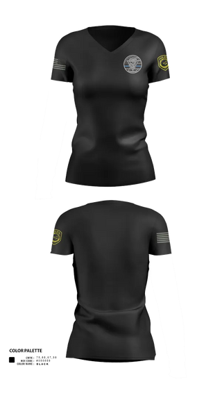 Womens Short Sleeve Vneck Shirt, Robstown Police Department, Police, Teamtime, Team time, sublimation, custom sports apparel, team uniforms, spirit wear, spiritwear, sports uniforms, custom shirts, team store, custom team store, fundraiser sports, apparel fundraiser