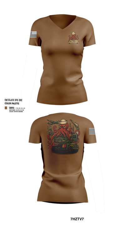 NCHB-1 Women's Short Sleeve V-neck Shirt - 30