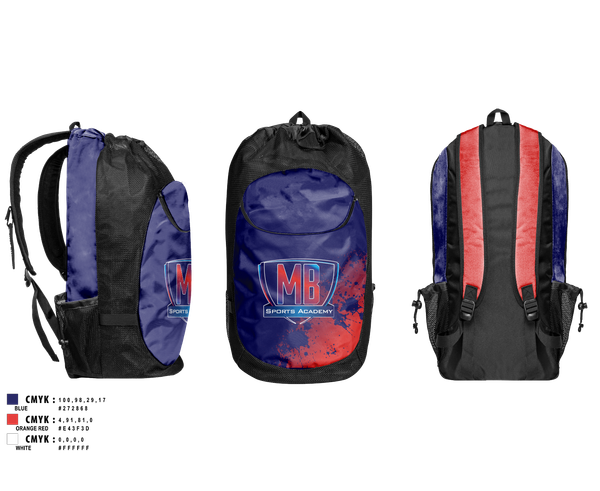 Gear Bag, MB Sports Academy, Golf, Teamtime, Team time, sublimation, custom sports apparel, team uniforms, spirit wear, spiritwear, sports uniforms, custom shirts, team store, custom team store, fundraiser sports, apparel fundraiser