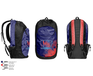 Gear Bag, MB Sports Academy, Golf, Teamtime, Team time, sublimation, custom sports apparel, team uniforms, spirit wear, spiritwear, sports uniforms, custom shirts, team store, custom team store, fundraiser sports, apparel fundraiser