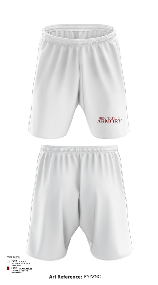 Athletic Shorts With Pockets, QUALITY FIRST ARMORY, , Teamtime, Team time, sublimation, custom sports apparel, team uniforms, spirit wear, spiritwear, sports uniforms, custom shirts, team store, custom team store, fundraiser sports, apparel fundraiser