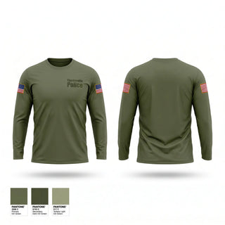 Long Sleeve Performance Shirt, Thackerville Police, Police, Teamtime, Team time, sublimation, custom sports apparel, team uniforms, spirit wear, spiritwear, sports uniforms, custom shirts, team store, custom team store, fundraiser sports, apparel fundraiser