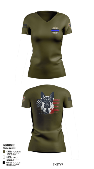 Womens Short Sleeve Vneck Shirt, Phillips County Sheriff Department,, Police, Teamtime, Team time, sublimation, custom sports apparel, team uniforms, spirit wear, spiritwear, sports uniforms, custom shirts, team store, custom team store, fundraiser sports, apparel fundraiser