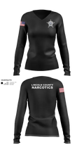 Lincoln County Narcotics 81046896 Women's Long Sleeve V-neck Shirt - 30