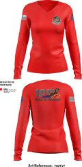 100th Missile Defense Brigade 43971287 Women's Long Sleeve V-neck Shirt - 102