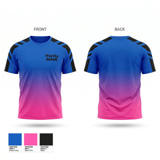 Short Sleeve Performance Shirt, Worthy Rebels, Softball, Teamtime, Team time, sublimation, custom sports apparel, team uniforms, spirit wear, spiritwear, sports uniforms, custom shirts, team store, custom team store, fundraiser sports, apparel fundraiser