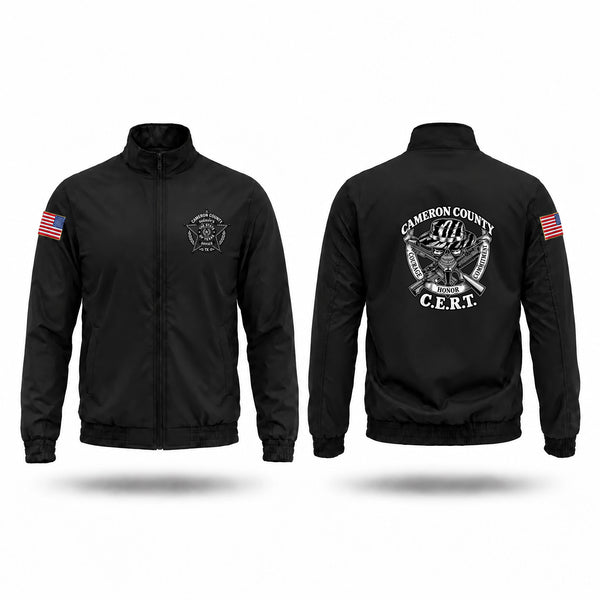 Windbreaker, Cameron County CERT, Police, Teamtime, Team time, sublimation, custom sports apparel, team uniforms, spirit wear, spiritwear, sports uniforms, custom shirts, team store, custom team store, fundraiser sports, apparel fundraiser