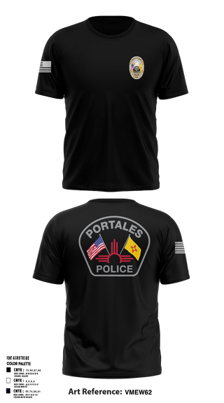 Short Sleeve Performance Shirt, Portales Police Department, Police, Teamtime, Team time, sublimation, custom sports apparel, team uniforms, spirit wear, spiritwear, sports uniforms, custom shirts, team store, custom team store, fundraiser sports, apparel fundraiser
