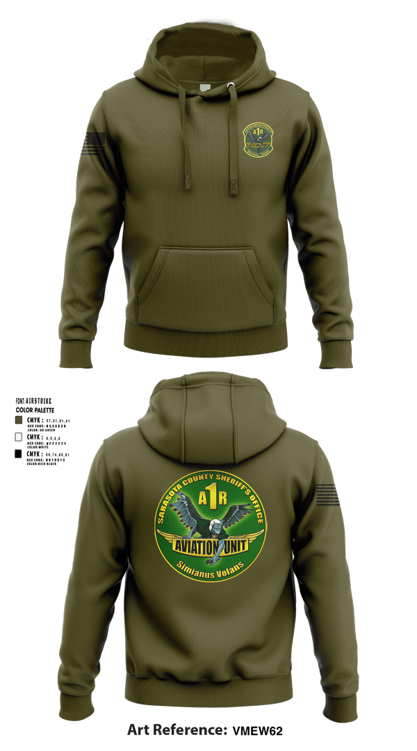 Hoodie, Sarasota County Sheriff’s Office Aviation Unit, Police, Teamtime, Team time, sublimation, custom sports apparel, team uniforms, spirit wear, spiritwear, sports uniforms, custom shirts, team store, custom team store, fundraiser sports, apparel fundraiser