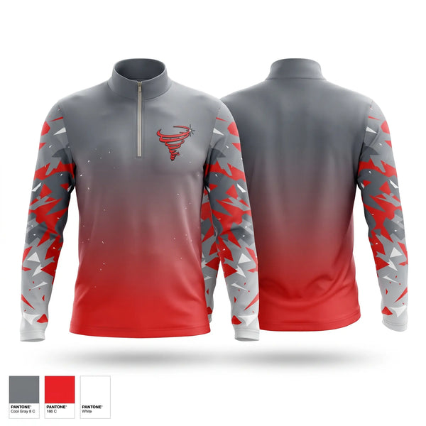 Quarter Zip Jacket, Bradford Tornadoes, , Teamtime, Team time, sublimation, custom sports apparel, team uniforms, spirit wear, spiritwear, sports uniforms, custom shirts, team store, custom team store, fundraiser sports, apparel fundraiser