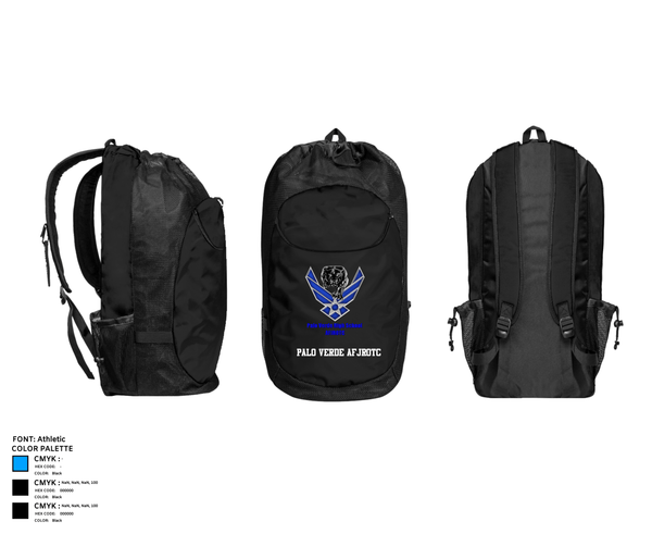 Gear Bag, Palo Verde AFJROTC, Air Force, Teamtime, Team time, sublimation, custom sports apparel, team uniforms, spirit wear, spiritwear, sports uniforms, custom shirts, team store, custom team store, fundraiser sports, apparel fundraiser