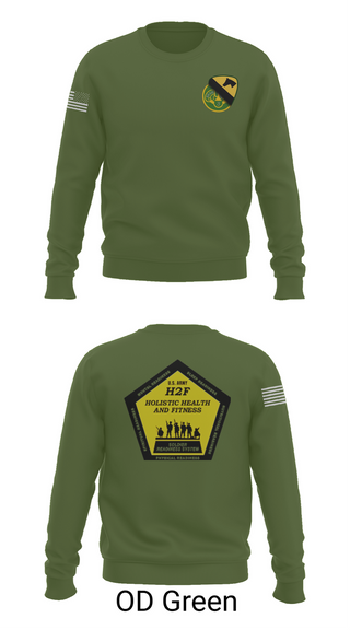 Crew Neck Sweatshirt, 1st Cav 3CR, , Teamtime, Team time, sublimation, custom sports apparel, team uniforms, spirit wear, spiritwear, sports uniforms, custom shirts, team store, custom team store, fundraiser sports, apparel fundraiser