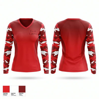 Twin Lakes Women's Long Sleeve V-neck Shirt - 1