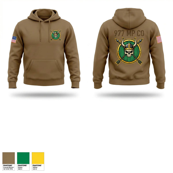 Hoodie, 977 MP CO, Army, Teamtime, Team time, sublimation, custom sports apparel, team uniforms, spirit wear, spiritwear, sports uniforms, custom shirts, team store, custom team store, fundraiser sports, apparel fundraiser