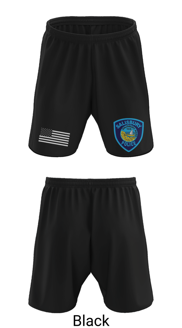 Athletic Shorts With Pockets, Salisbury Police, Police, Teamtime, Team time, sublimation, custom sports apparel, team uniforms, spirit wear, spiritwear, sports uniforms, custom shirts, team store, custom team store, fundraiser sports, apparel fundraiser
