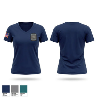 Womens Short Sleeve Vneck Shirt, Brady Police Department, Police, Teamtime, Team time, sublimation, custom sports apparel, team uniforms, spirit wear, spiritwear, sports uniforms, custom shirts, team store, custom team store, fundraiser sports, apparel fundraiser