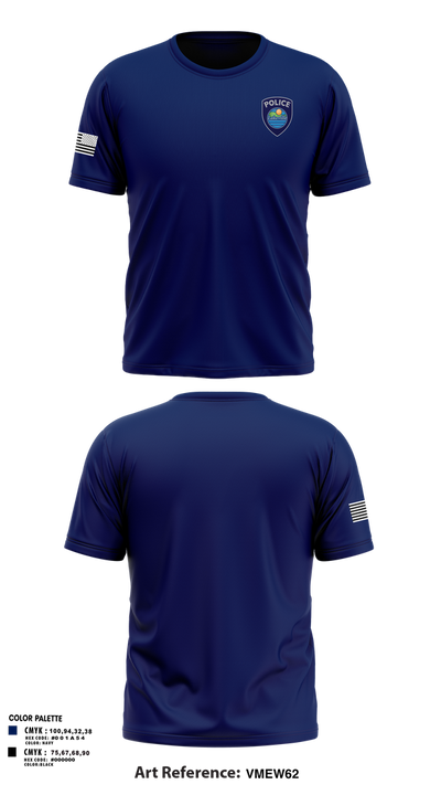 Lakeville Police Department 60717822 Old School Cotton Feel Shirt - 1