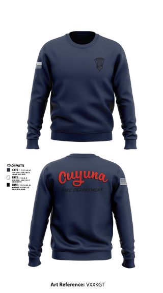 Crew Neck Sweatshirt, Cuyuna Fire Department, Fire Department, Teamtime, Team time, sublimation, custom sports apparel, team uniforms, spirit wear, spiritwear, sports uniforms, custom shirts, team store, custom team store, fundraiser sports, apparel fundraiser