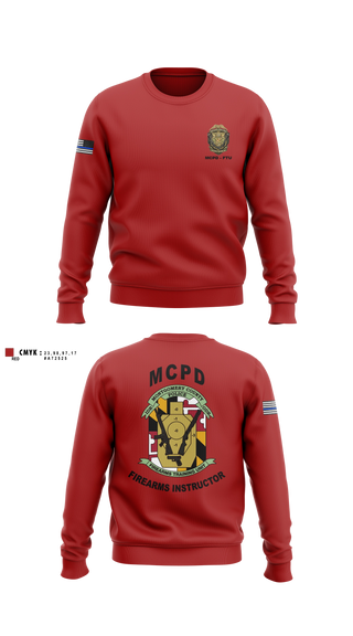 Crew Neck Sweatshirt, Montgomery County Police Department - Firearms Training Unit, Police, Teamtime, Team time, sublimation, custom sports apparel, team uniforms, spirit wear, spiritwear, sports uniforms, custom shirts, team store, custom team store, fundraiser sports, apparel fundraiser