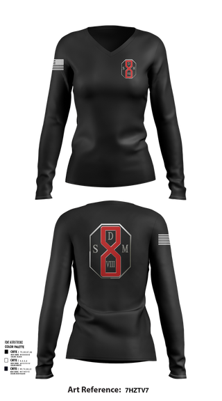 Womens Long Sleeve Vneck Shirt, San Dimas Sheriffs Station, , Teamtime, Team time, sublimation, custom sports apparel, team uniforms, spirit wear, spiritwear, sports uniforms, custom shirts, team store, custom team store, fundraiser sports, apparel fundraiser