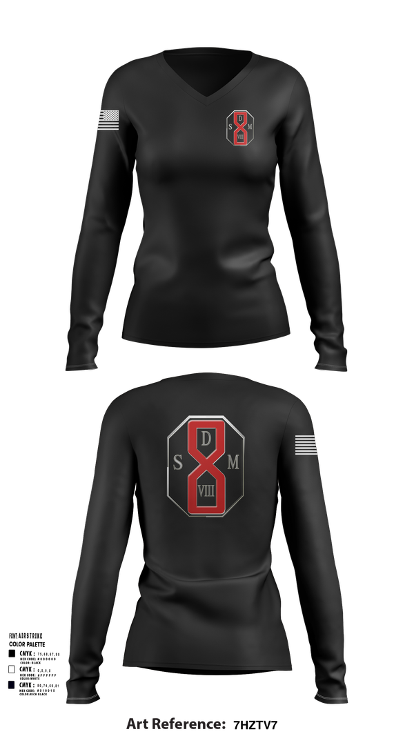 Womens Long Sleeve Vneck Shirt, San Dimas Sheriffs Station, , Teamtime, Team time, sublimation, custom sports apparel, team uniforms, spirit wear, spiritwear, sports uniforms, custom shirts, team store, custom team store, fundraiser sports, apparel fundraiser