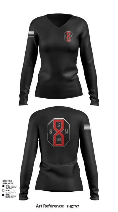 San Dimas Sheriffs Station 85539271 Women's Long Sleeve V-neck Shirt - 101