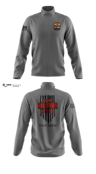 Fleece Jacket, Big Iron, Fire Department, Teamtime, Team time, sublimation, custom sports apparel, team uniforms, spirit wear, spiritwear, sports uniforms, custom shirts, team store, custom team store, fundraiser sports, apparel fundraiser