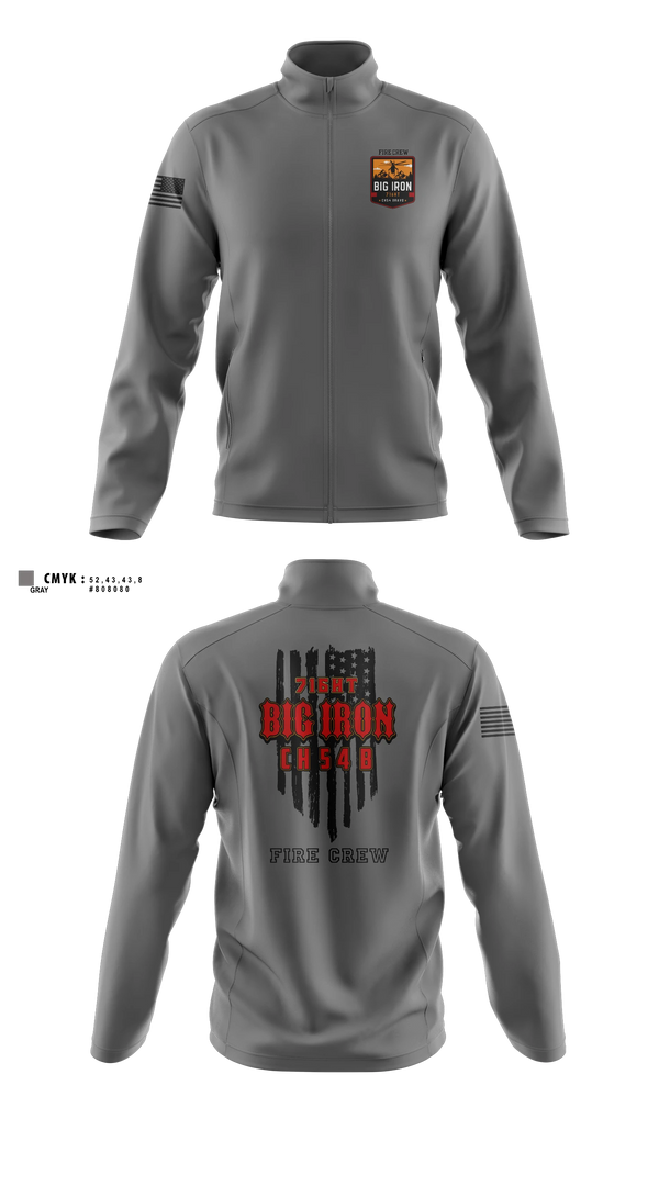 Fleece Jacket, Big Iron, Fire Department, Teamtime, Team time, sublimation, custom sports apparel, team uniforms, spirit wear, spiritwear, sports uniforms, custom shirts, team store, custom team store, fundraiser sports, apparel fundraiser