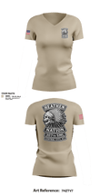 307th SMC 28763101 Women's Long Sleeve V-neck Shirt - 21
