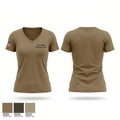 B Co, 450th Civil Affairs BN Women's Short Sleeve V-neck Shirt - 1
