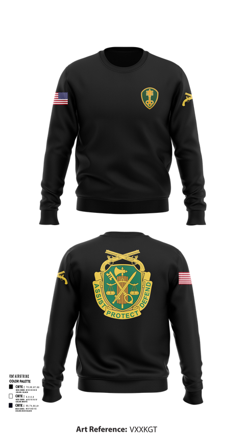 Crew Neck Sweatshirt, 785th Military Police Battalion, , Teamtime, Team time, sublimation, custom sports apparel, team uniforms, spirit wear, spiritwear, sports uniforms, custom shirts, team store, custom team store, fundraiser sports, apparel fundraiser
