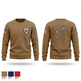 Crew Neck Sweatshirt, USS CARL M. LEVIN, Navy, Teamtime, Team time, sublimation, custom sports apparel, team uniforms, spirit wear, spiritwear, sports uniforms, custom shirts, team store, custom team store, fundraiser sports, apparel fundraiser
