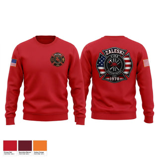 Crew Neck Sweatshirt, Zaleski fire department, Fire Department, Teamtime, Team time, sublimation, custom sports apparel, team uniforms, spirit wear, spiritwear, sports uniforms, custom shirts, team store, custom team store, fundraiser sports, apparel fundraiser