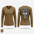 451 Civil Affairs 91470282 Women's Long Sleeve V-neck Shirt - 1